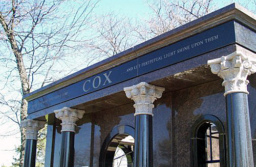 Mausoleum name plate